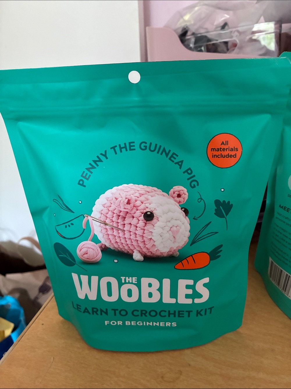 The Woobles Penny the Guinea Pig Learn to Crochet Kit -